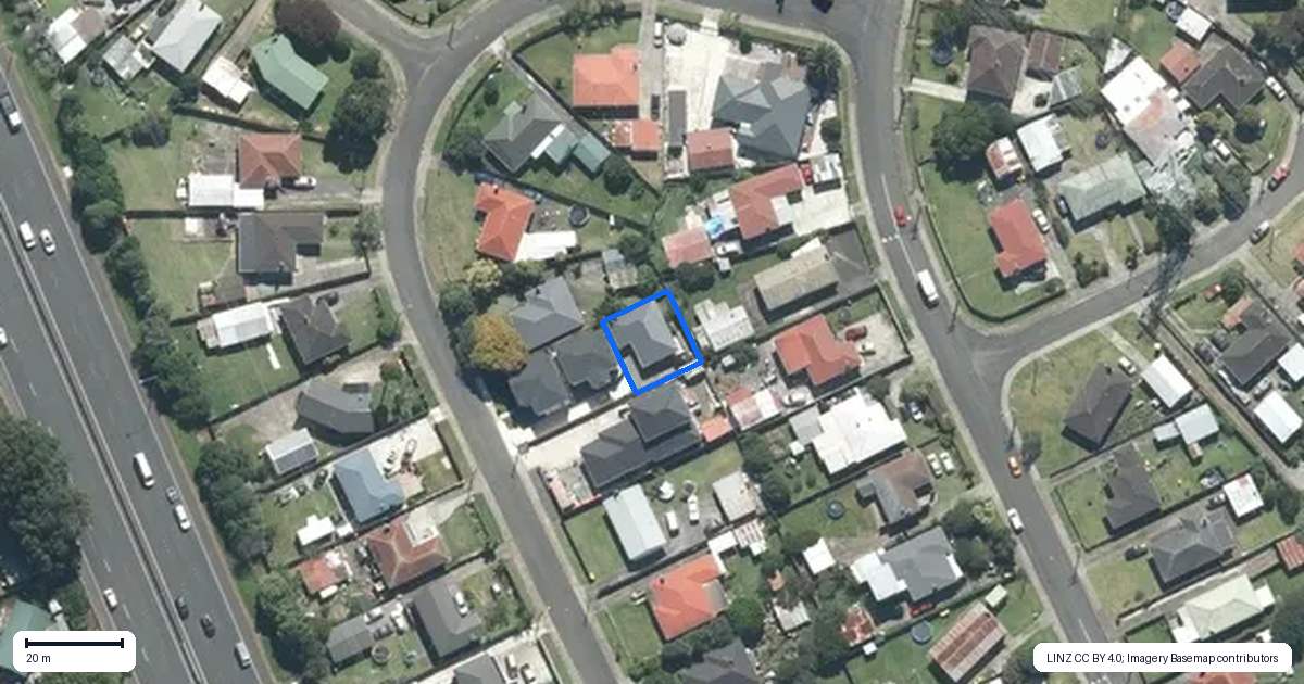 Property context map for 31B Harwood Crescent, Otara, Auckland