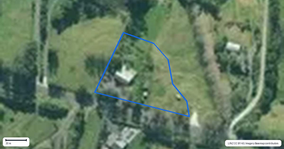 Property context map for 376 Tara Road, Mangawhai
