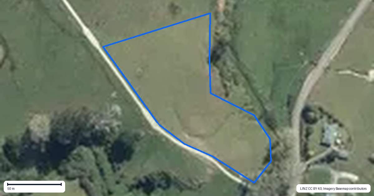 Property context map for 444 Komokoriki Hill Road, Makarau, Warkworth