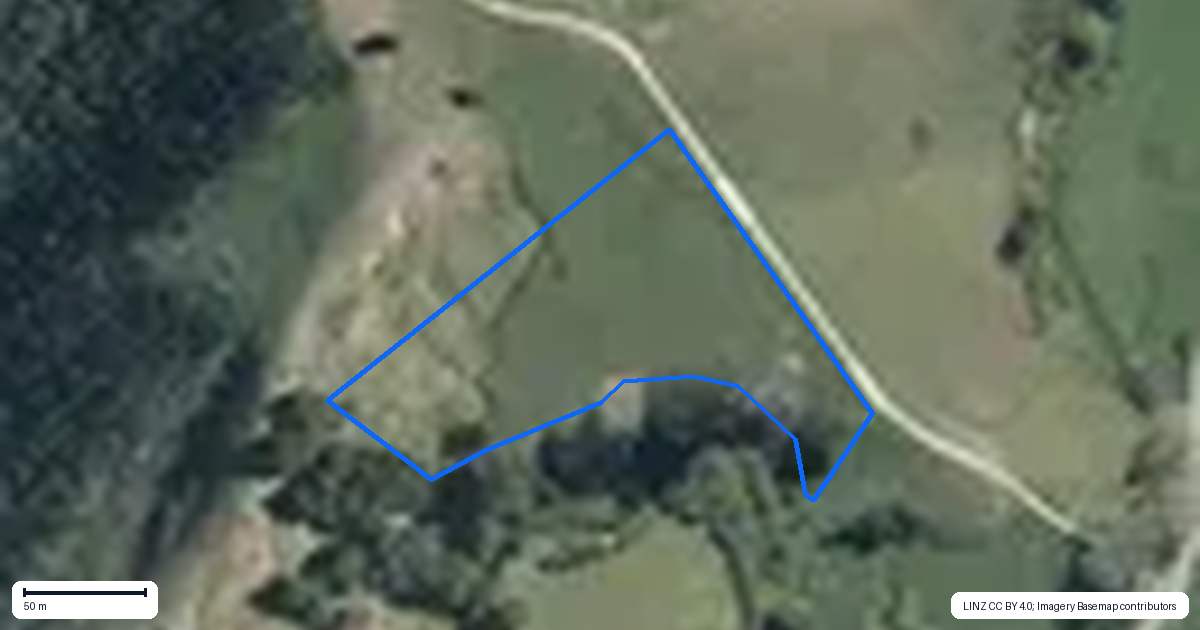 Property context map for 450 Komokoriki Hill Road, Makarau, Warkworth