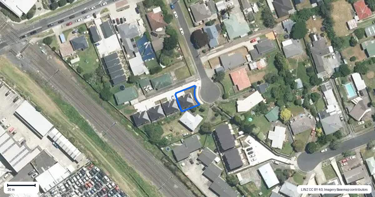 Property context map for 5A Braeburn Place, Takanini, Auckland