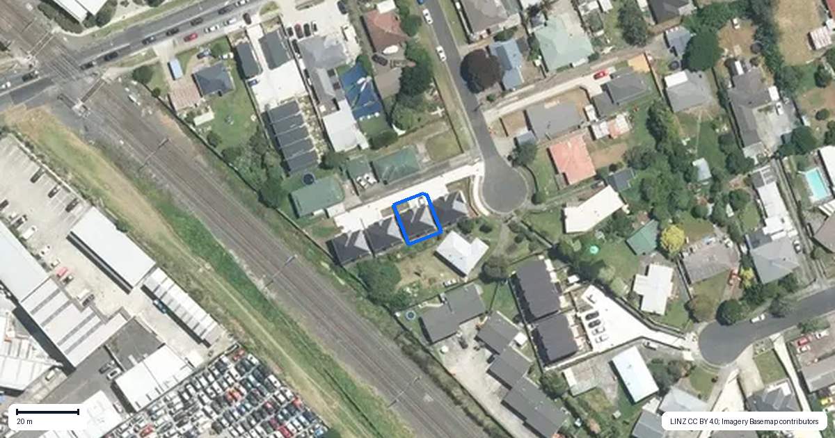 Property context map for 5B Braeburn Place, Takanini, Auckland