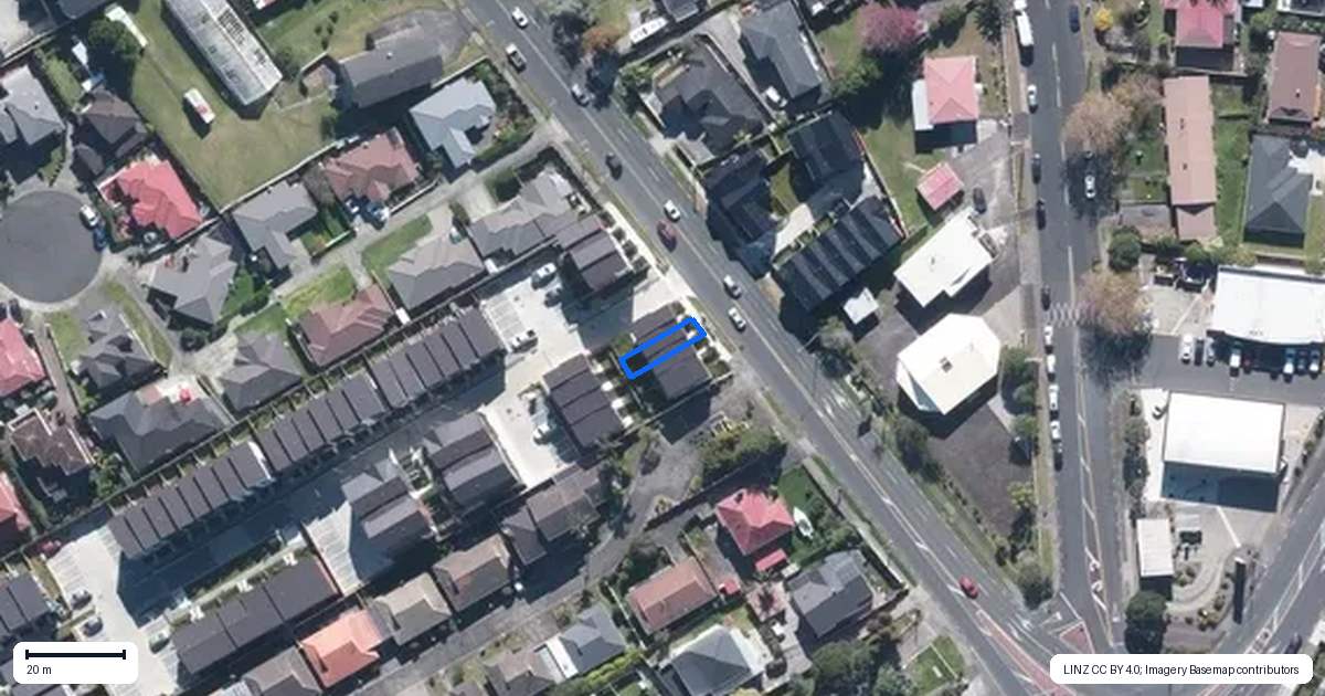 Property context map for 250C Great North Road, Henderson, Auckland