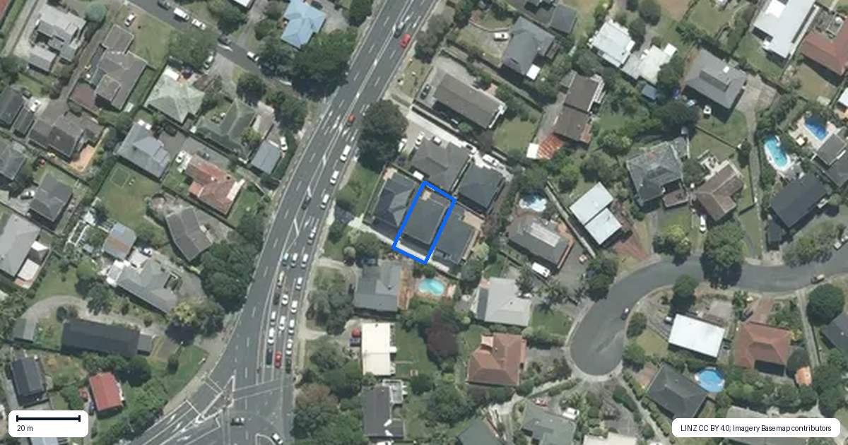 Property context map for 333B East Coast Road, Mairangi Bay, Auckland
