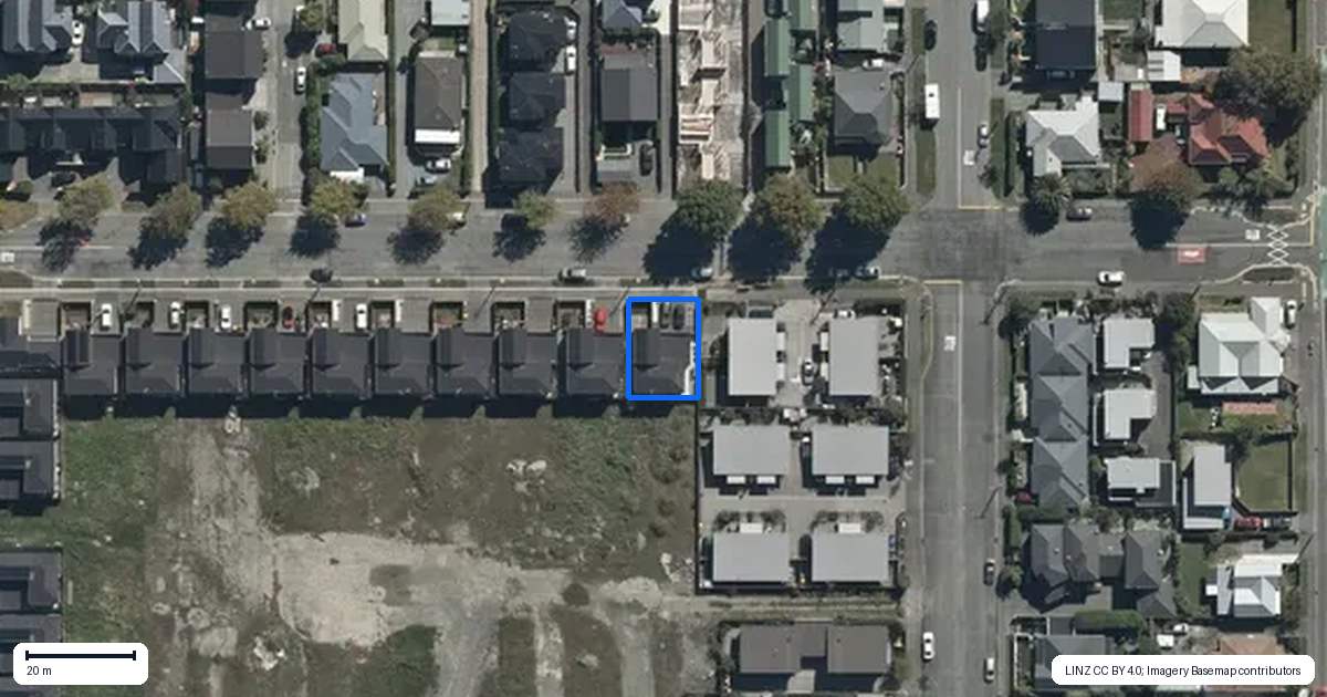 Property context map for 120 Canon Street, Edgeware, Christchurch