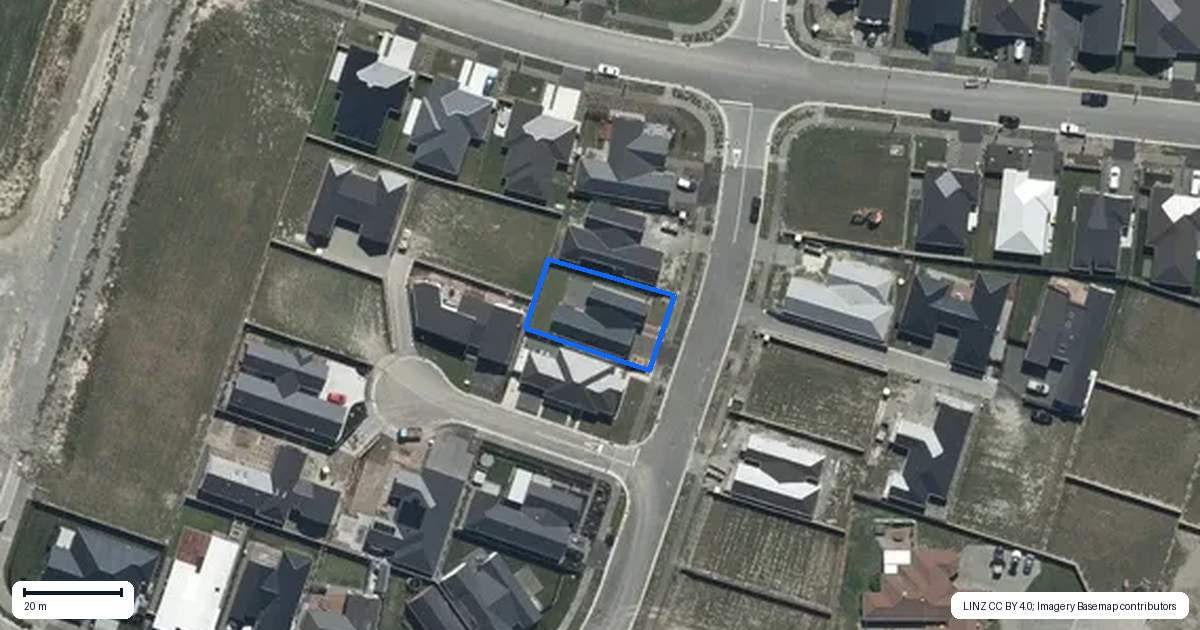 Property context map for 17 Burkett Street, Marshland, Christchurch