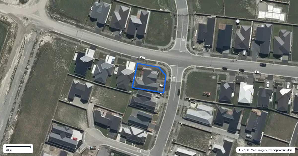 Property context map for 21 Burkett Street, Marshland, Christchurch