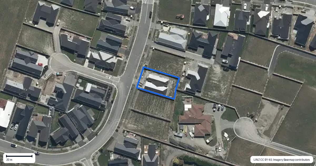 Property context map for 22 Burkett Street, Marshland, Christchurch