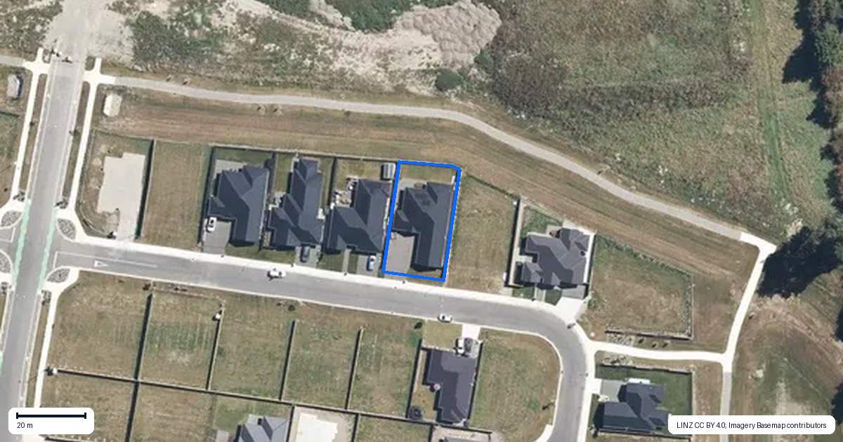 Property context map for 11 Cam Mill Place, Rangiora