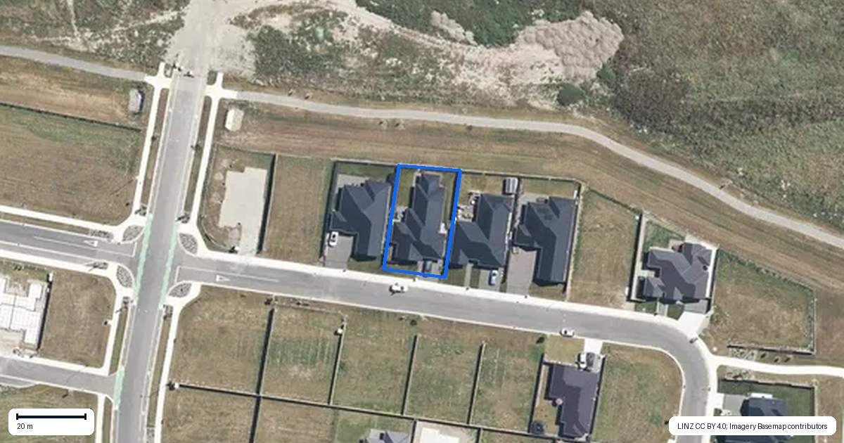 Property context map for 7 Cam Mill Place, Rangiora
