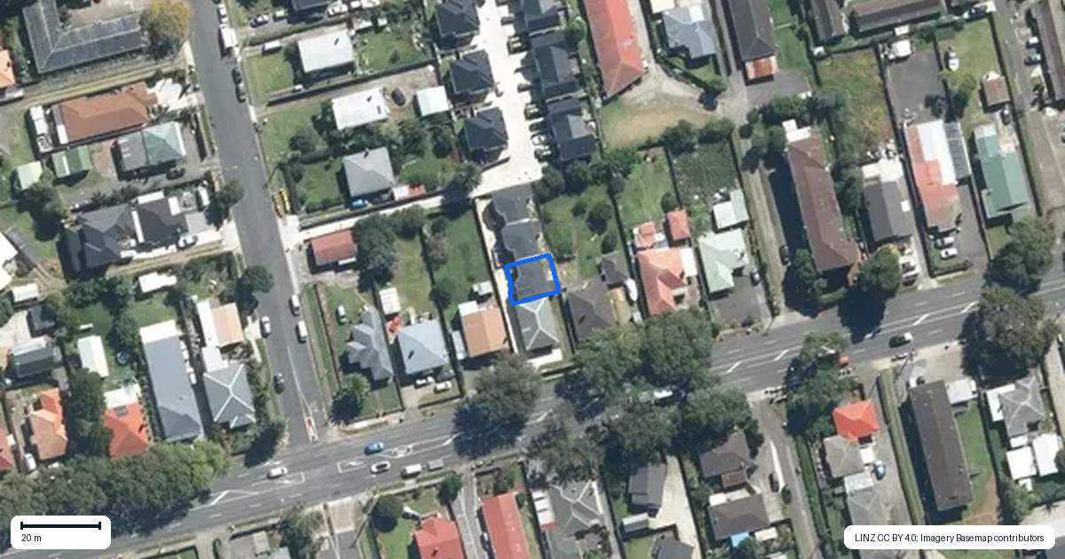 Property context map for 74A Princes Street, Otahuhu, Auckland