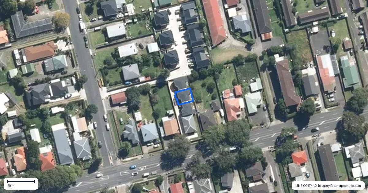 Property context map for 74B Princes Street, Otahuhu, Auckland