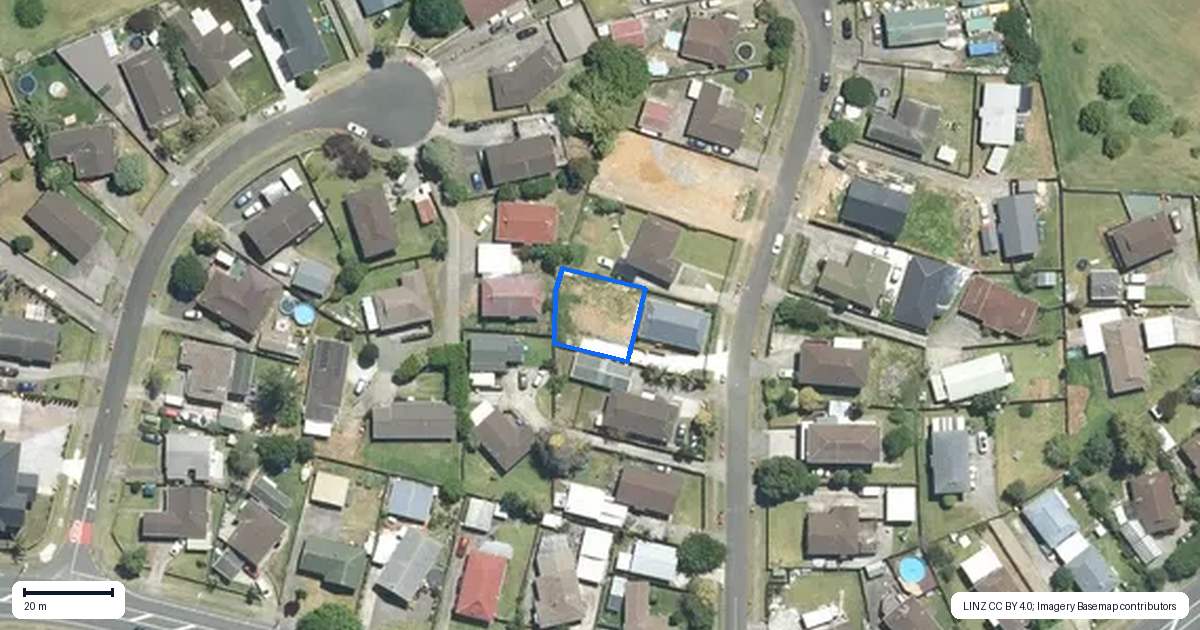 Property context map for 9B Southview Place, Wattle Downs, Auckland