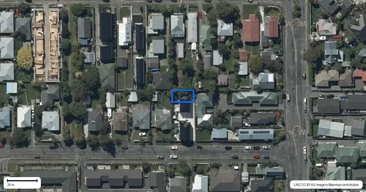 Property context map for 35D Wembley Street, Sydenham, Christchurch