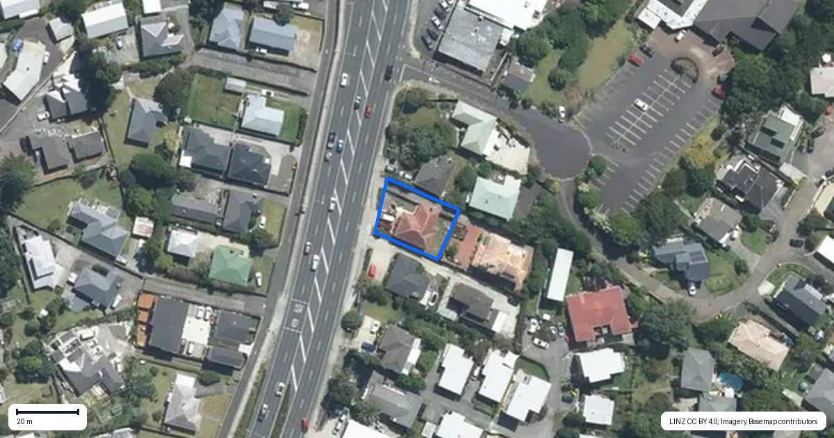 Property context map for 567A Glenfield Road, Glenfield, Auckland