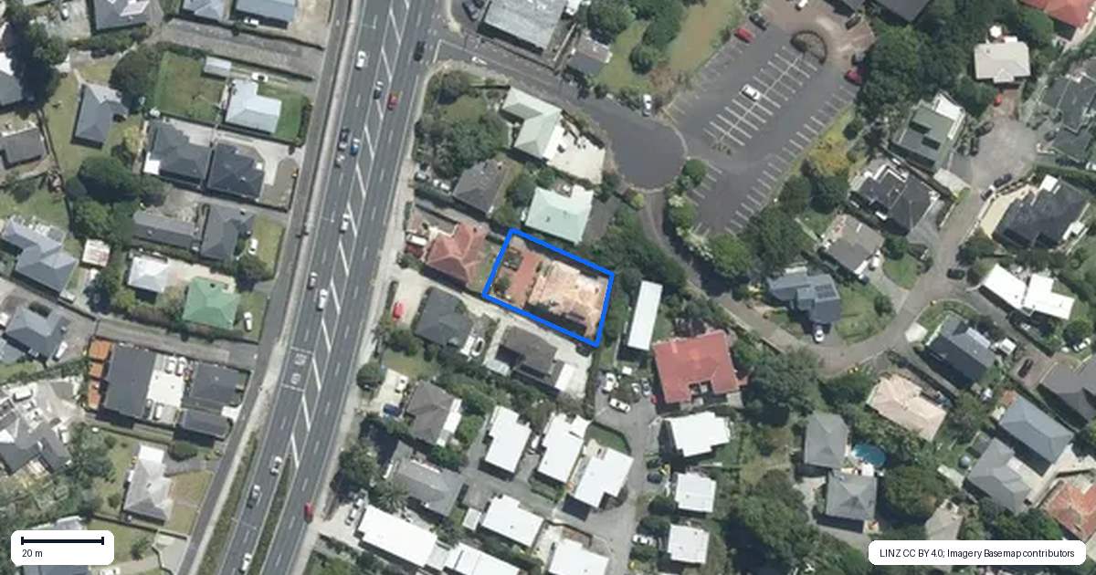 Property context map for 567B Glenfield Road, Glenfield, Auckland