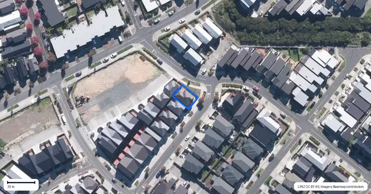 Property context map for 1 Hiki Street, Hobsonville, Auckland