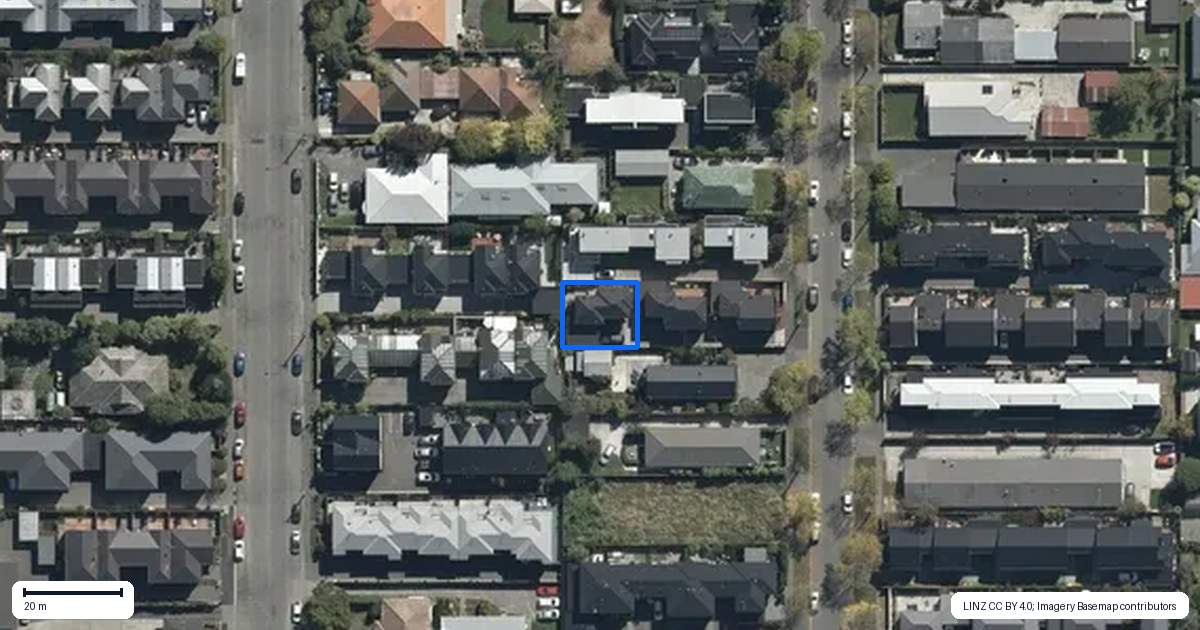 Property context map for 3/69 Bishop Street, St Albans, Christchurch
