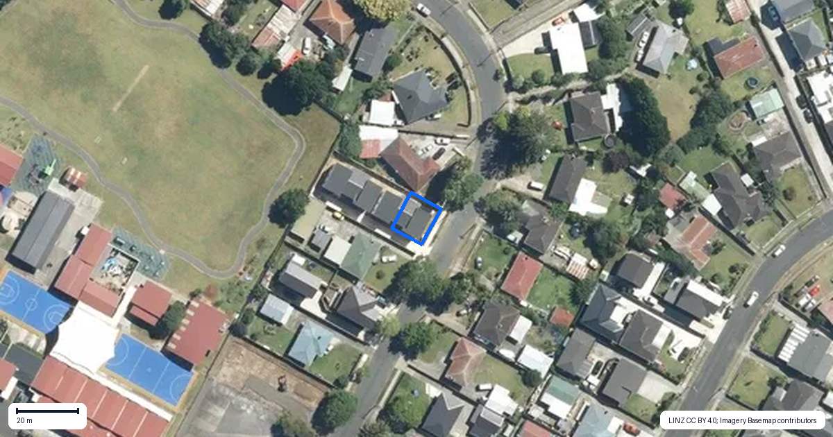 Property context map for 14A Kairanga Street, Mangere East, Auckland