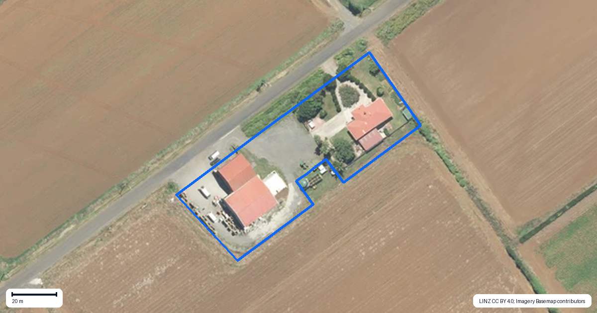 Property context map for 105 Middleton Road, Pukekohe