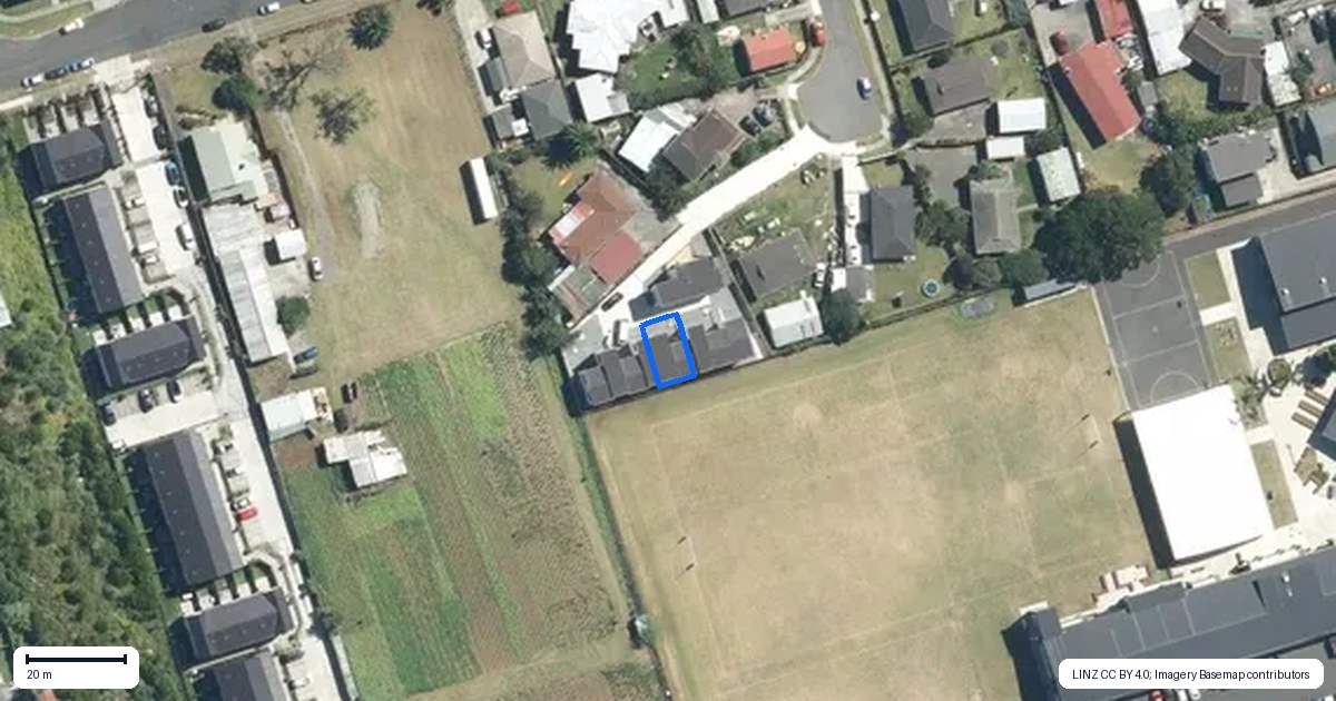 Property context map for 7C Agar Place, Favona, Auckland