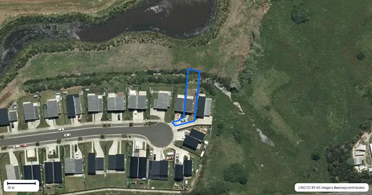 Property context map for 23 Waikaha Street, Pokeno