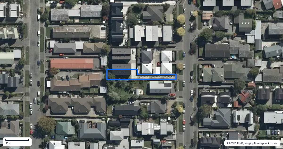 Property context map for 1/19 Champion Street, Edgeware, Christchurch