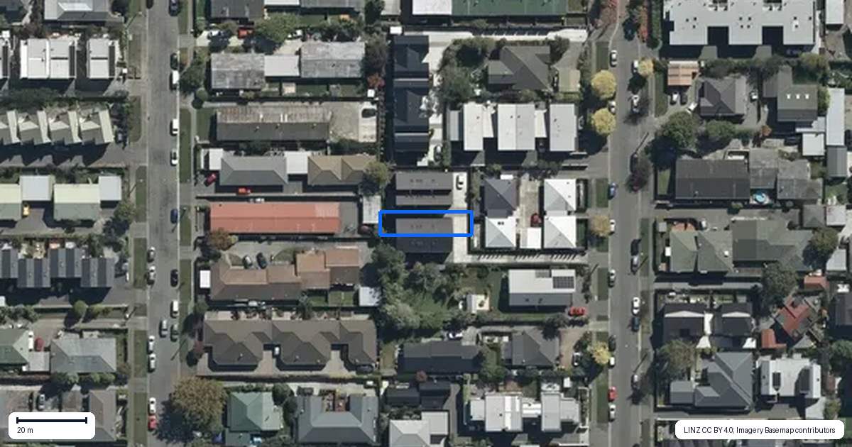 Property context map for 2/19 Champion Street, Edgeware, Christchurch