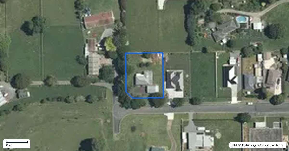 Property context map for 24 Temm Road, Te Poi, Matamata