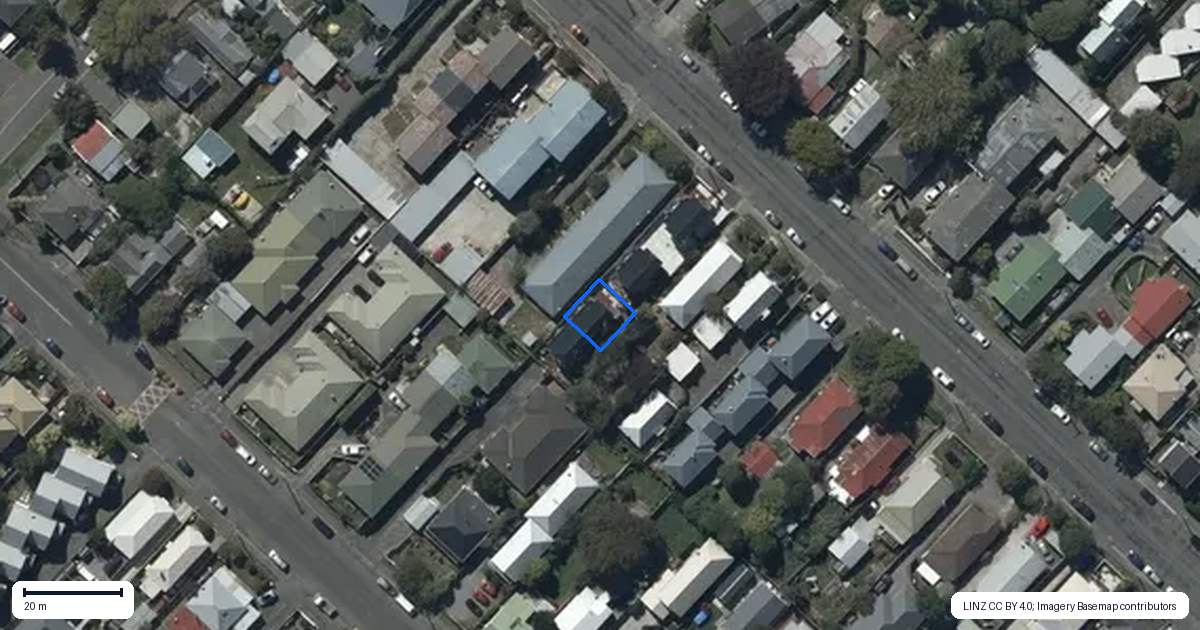 Property context map for 3/128 Huxley Street, Sydenham, Christchurch