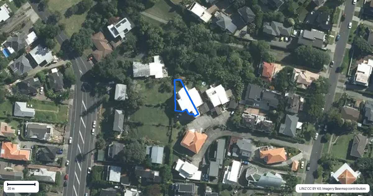 Property context map for 4/19 Ngake Street, Orakei, Auckland