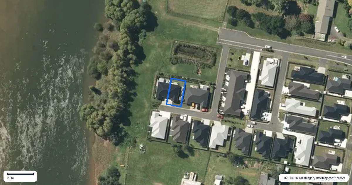 Property context map for 10 Houpara Place, Ngaruawahia