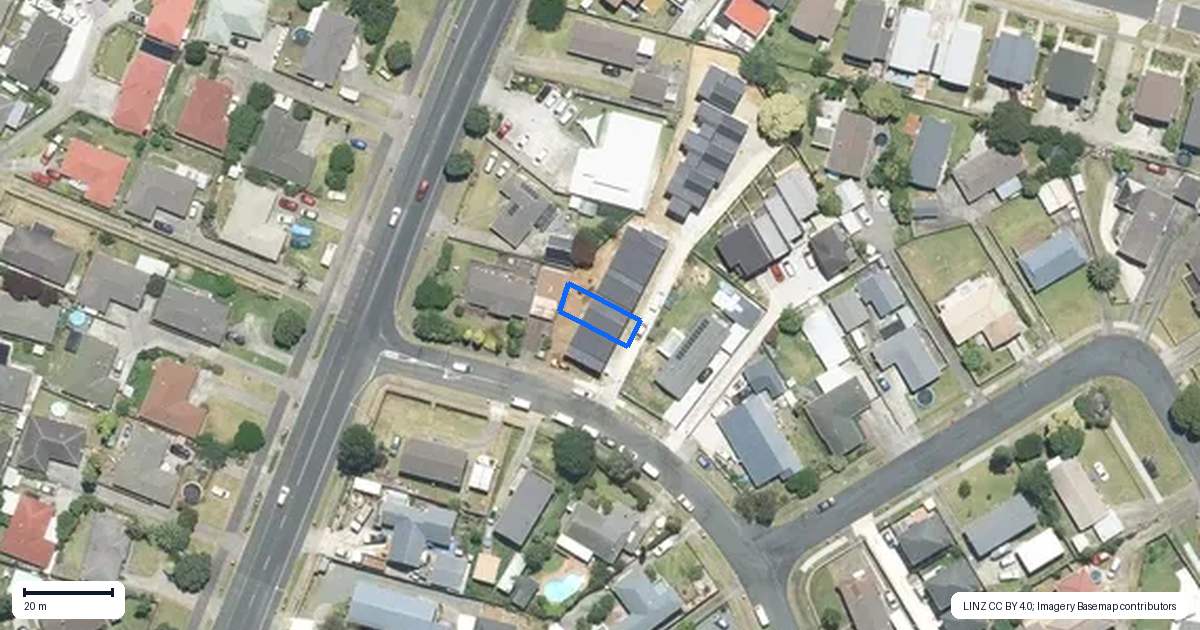 Property context map for 4B Becker Drive, Weymouth, Auckland