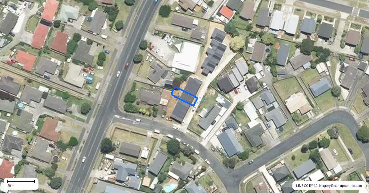 Property context map for 4C Becker Drive, Weymouth, Auckland