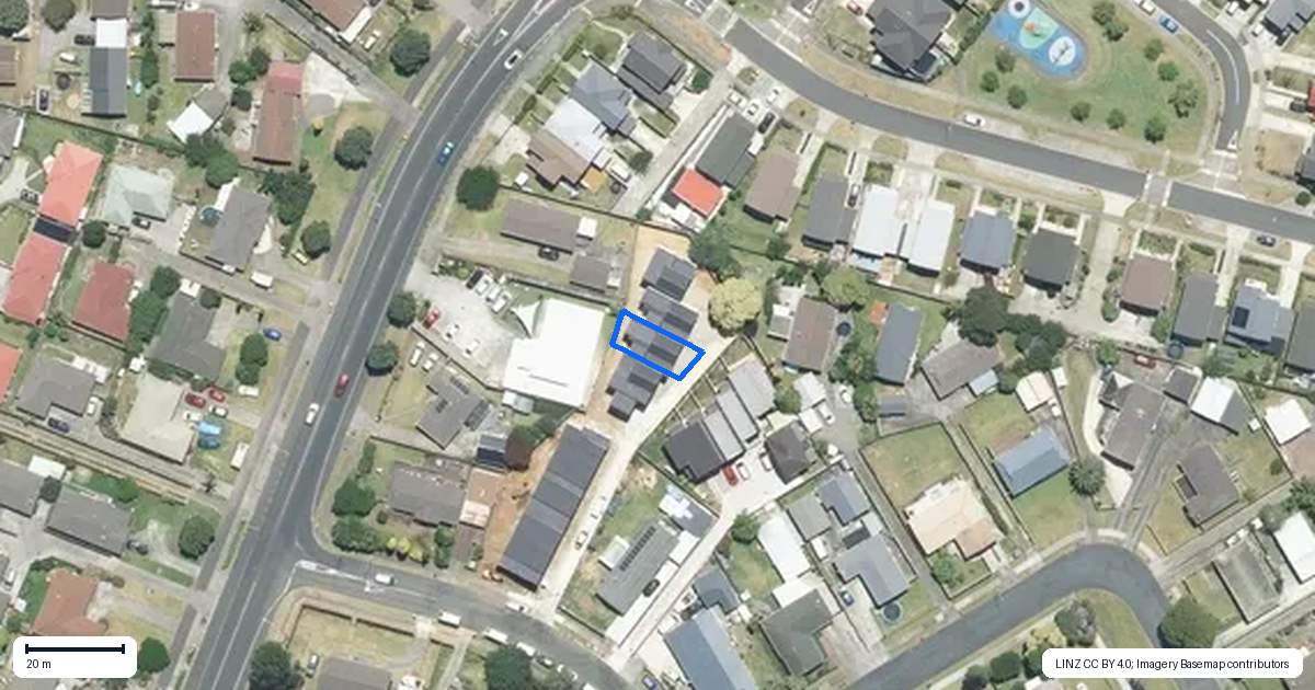 Property context map for 6B Becker Drive, Weymouth, Auckland