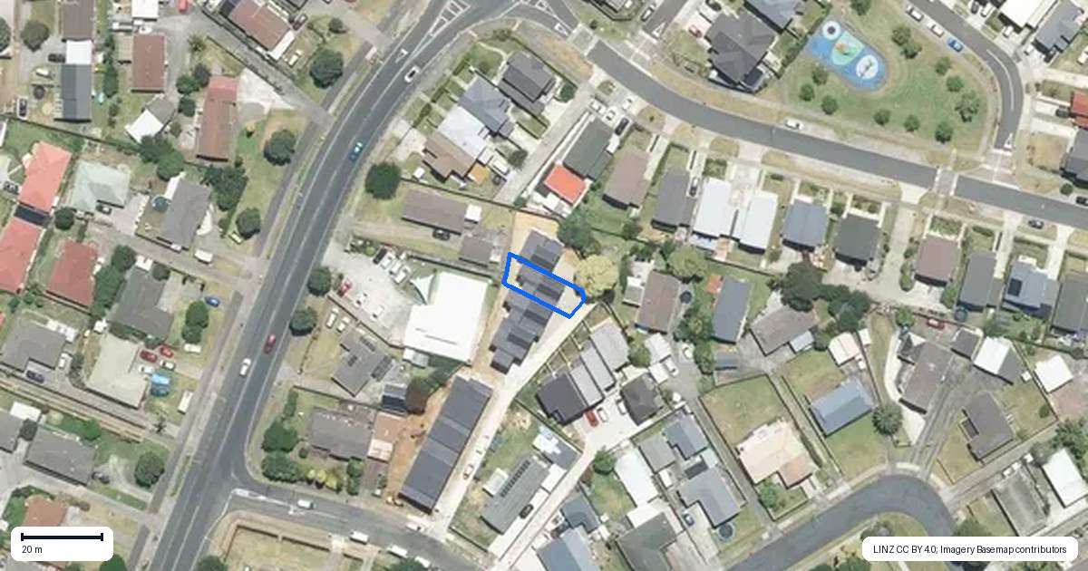 Property context map for 6C Becker Drive, Weymouth, Auckland