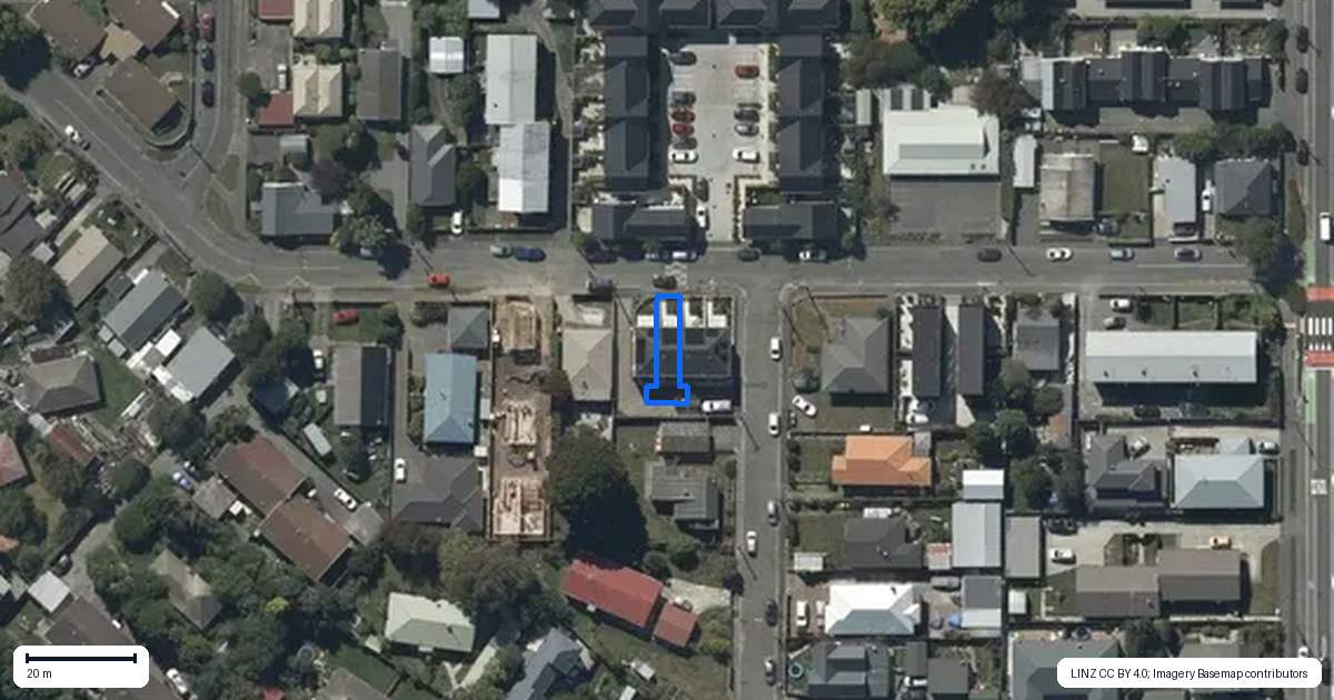 Property context map for 2/30 Hargest Crescent, Sydenham, Christchurch