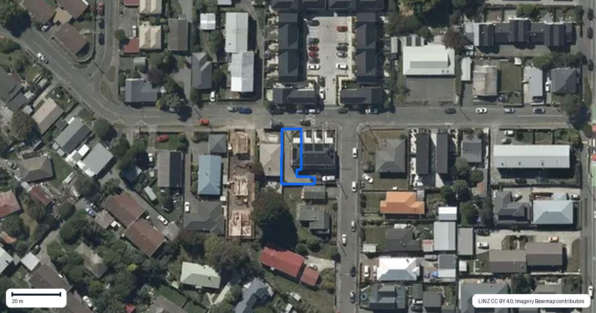 Property context map for 1/30 Hargest Crescent, Sydenham, Christchurch