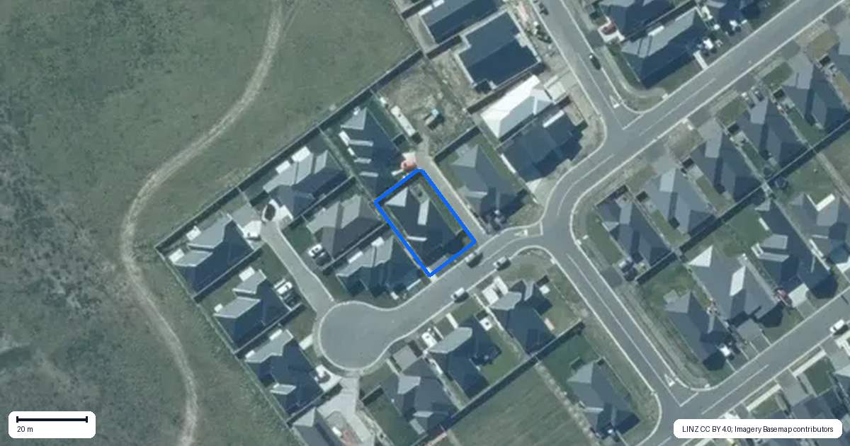 Property context map for 8 Lacuna Place, Rolleston