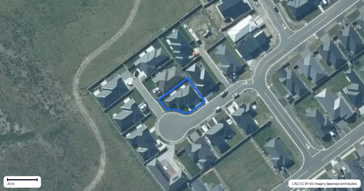 Property context map for 10 Lacuna Place, Rolleston