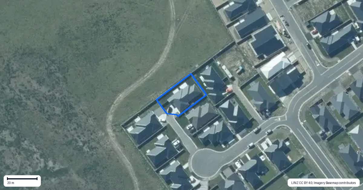 Property context map for 14 Lacuna Place, Rolleston
