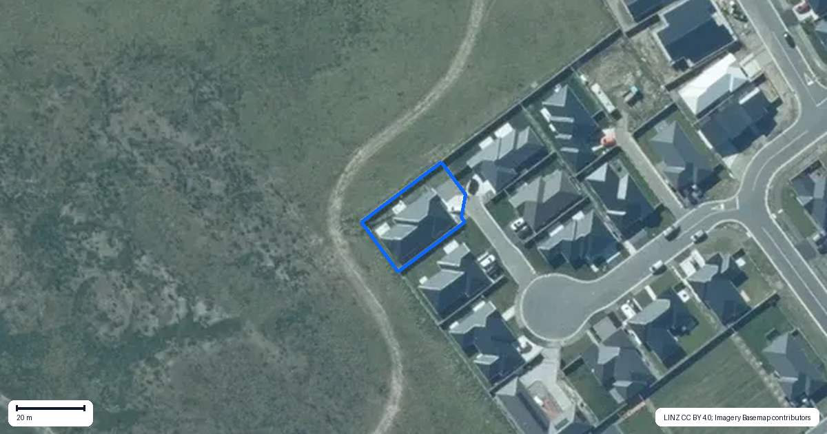 Property context map for 16 Lacuna Place, Rolleston