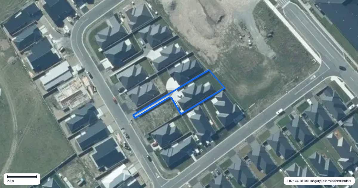 Property context map for 31 Tarata Way, Rolleston