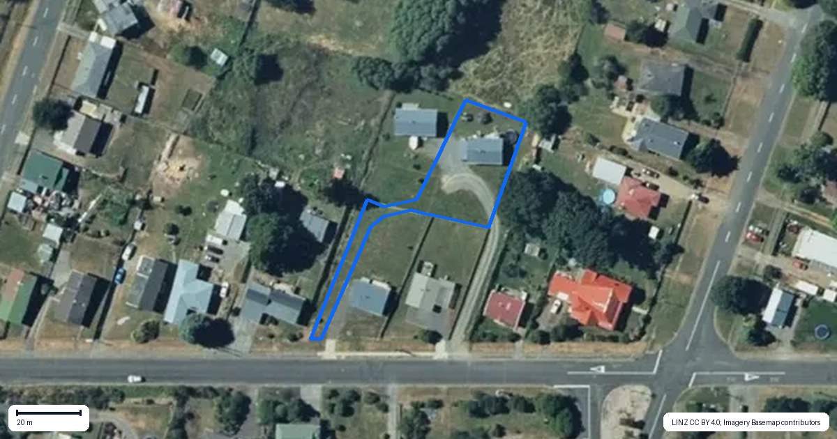 Property context map for 43B Grey Street, Raetihi