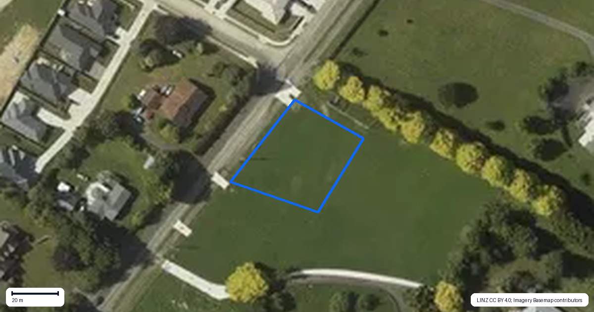 Property context map for 54 Fairfield Road, Levin