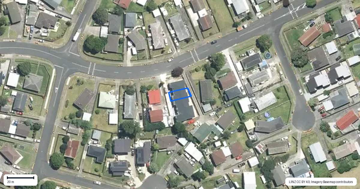 Property context map for 14B Sharland Avenue, Manurewa, Auckland