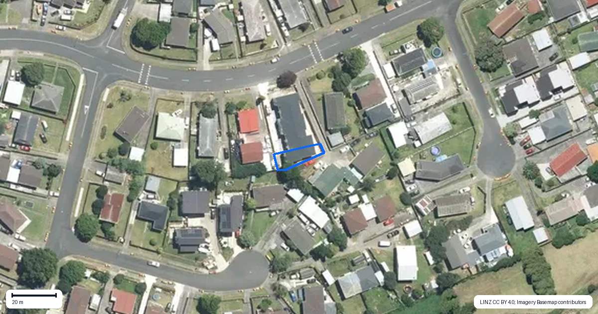 Property context map for 14E Sharland Avenue, Manurewa, Auckland