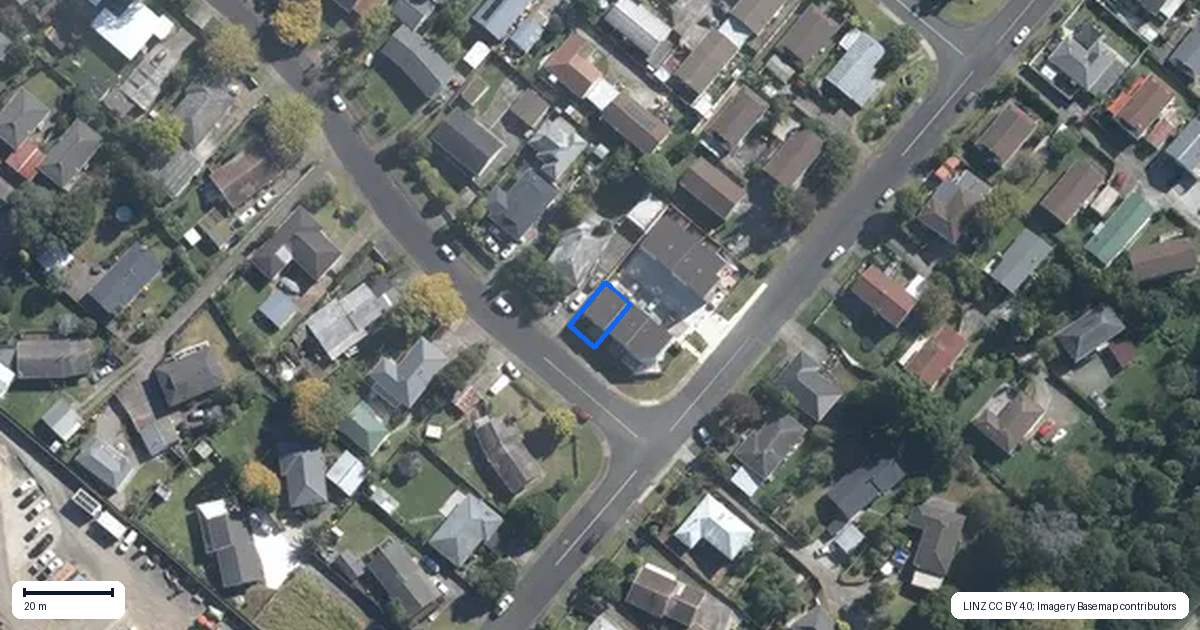 Property context map for 19F Chislehurst Street, Henderson, Auckland