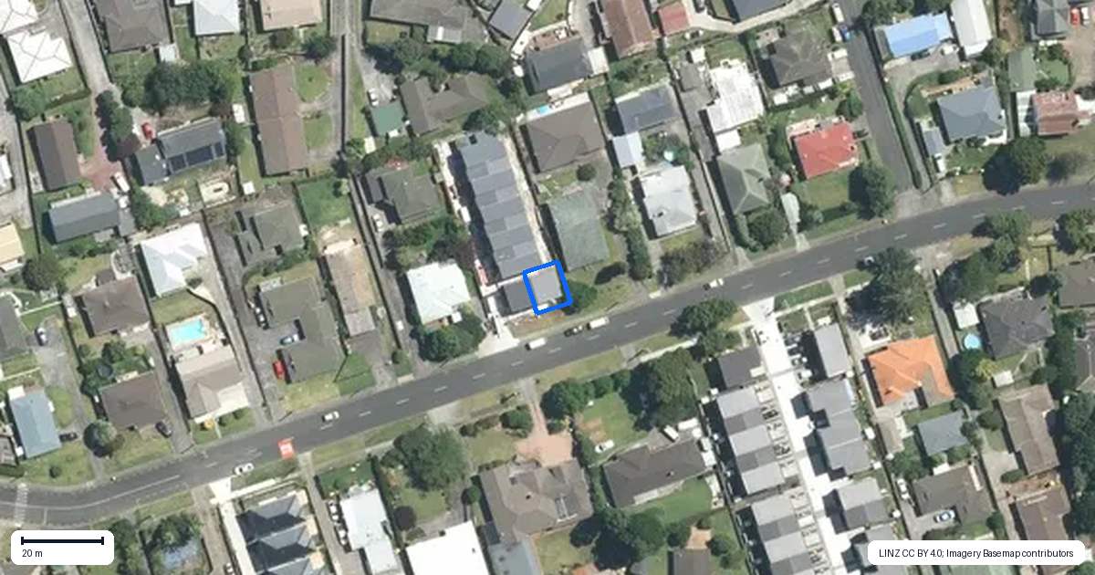 Property context map for 1/45 Clark Road, Pahurehure, Papakura