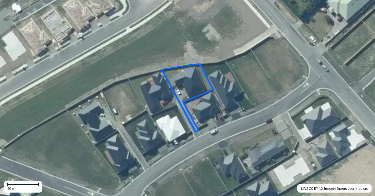 Property context map for 10 Monarch Drive, Rolleston